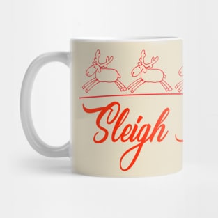 Sleigh with Santa Mug